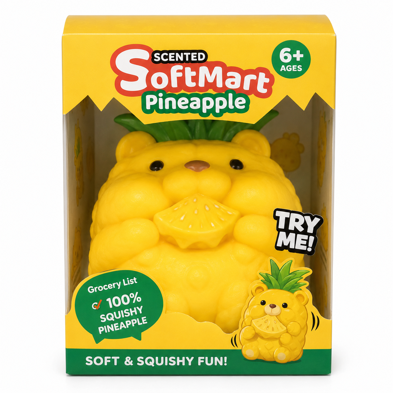 SoftMart™ Pineapple Bear Scented Squishy