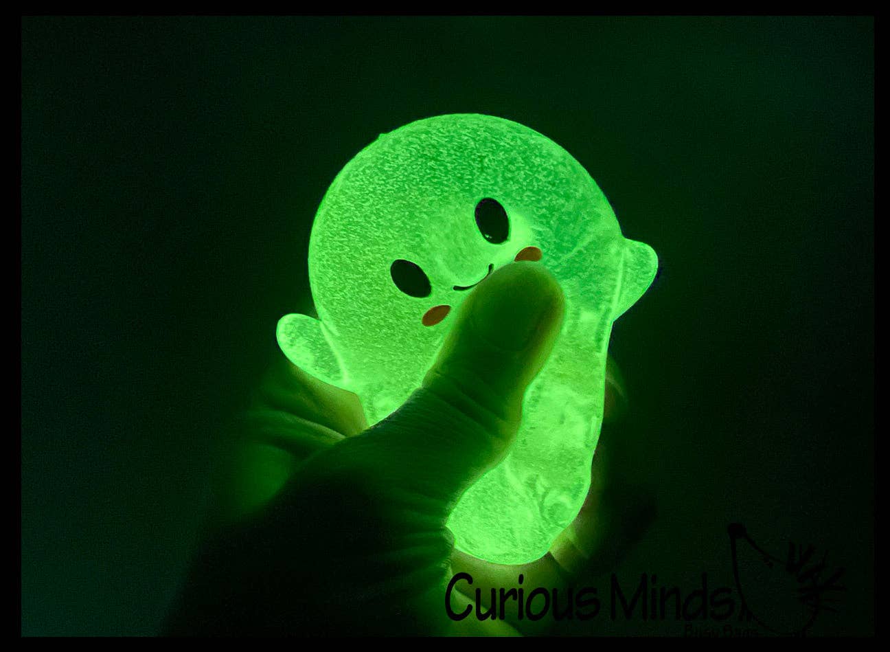 1 Ghost Glow in the Dark Sugar Ball - Thick Glue/Gel Stretch