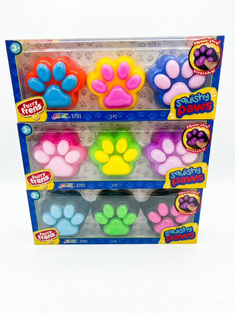 Paw Squishy 3 Pack