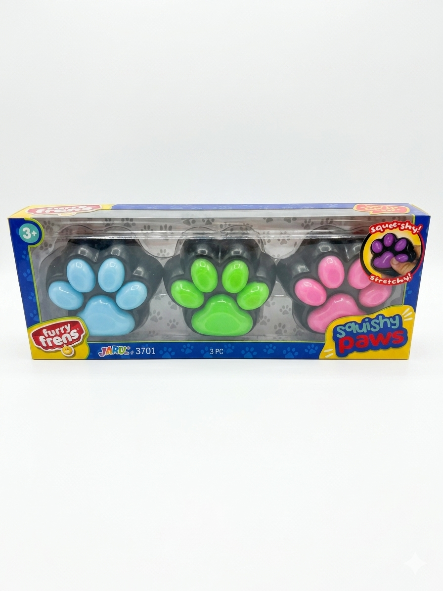 Paw Squishy 3 Pack