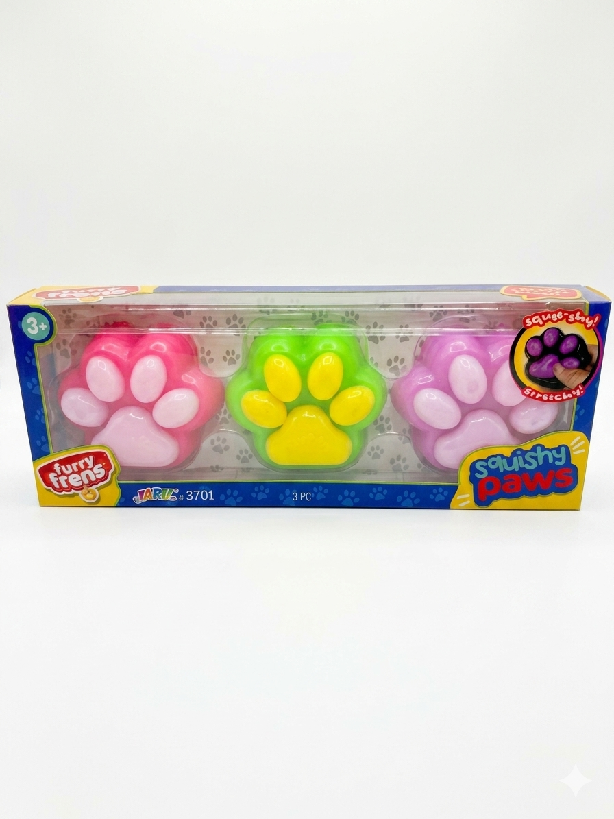 Paw Squishy 3 Pack