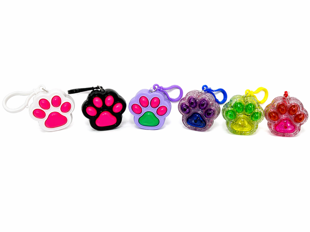 Paw Clicker Fidget Keychains