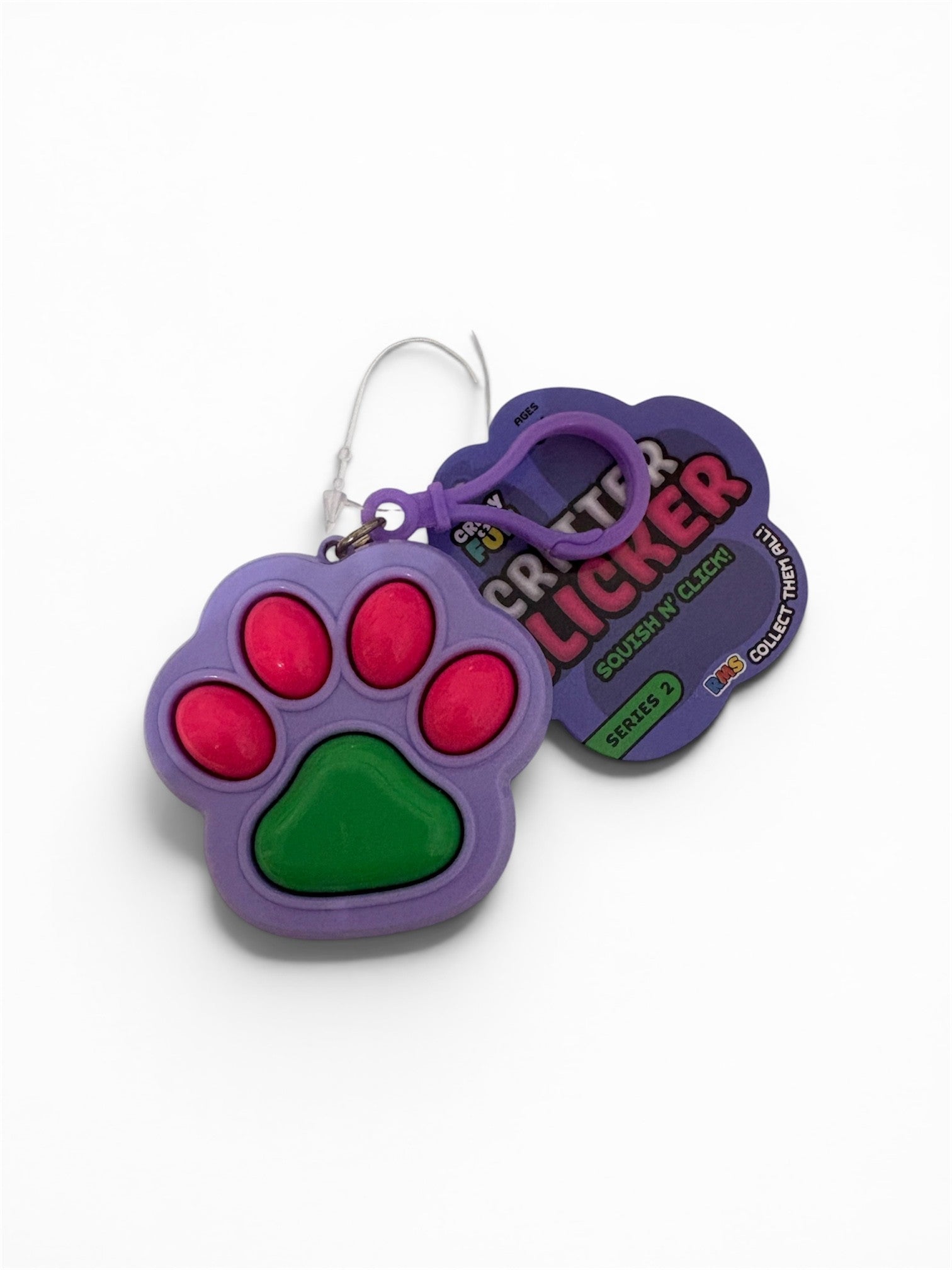 Paw Clicker Fidget Keychains