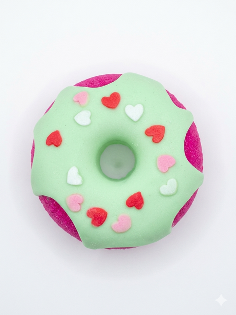 1 Donut Doughnut Soft Doh Filled Stretch Ball with Removable