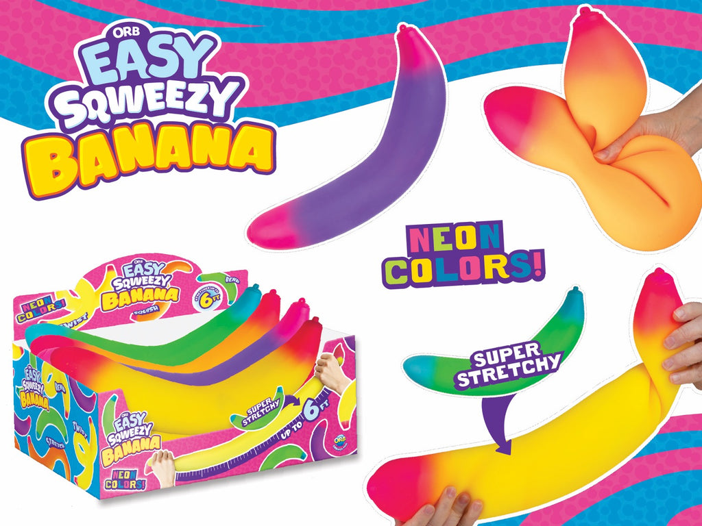 Orb Neon Banana Squishy