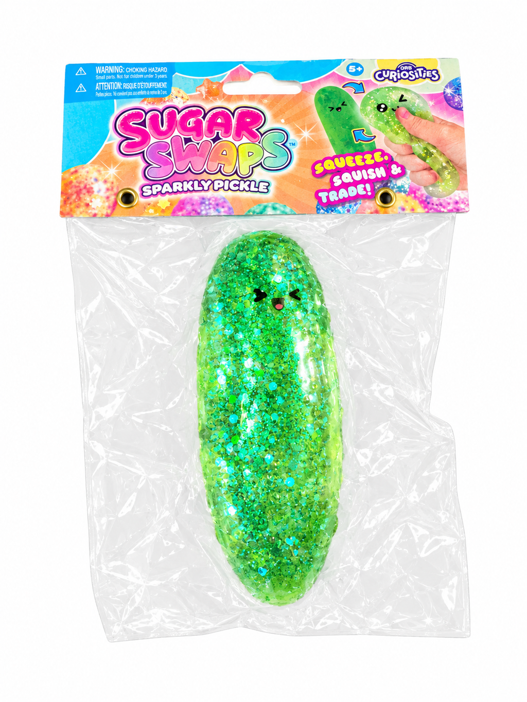 Orb Glitter Pickle Squishy