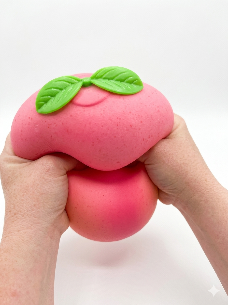 Squeezy Peach Squishy