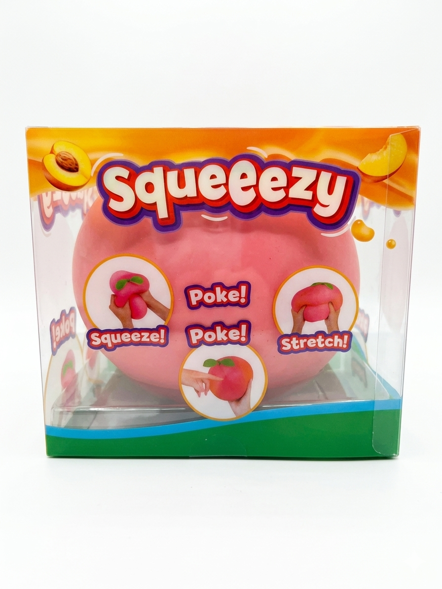 Squeezy Peach Squishy