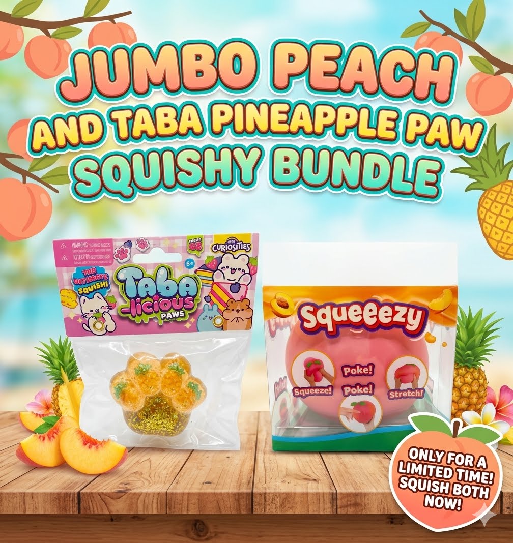 Peach & Pineapple Paw Squishy Bundle
