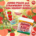 Peach & Strawberry Stick Squishy Bundle