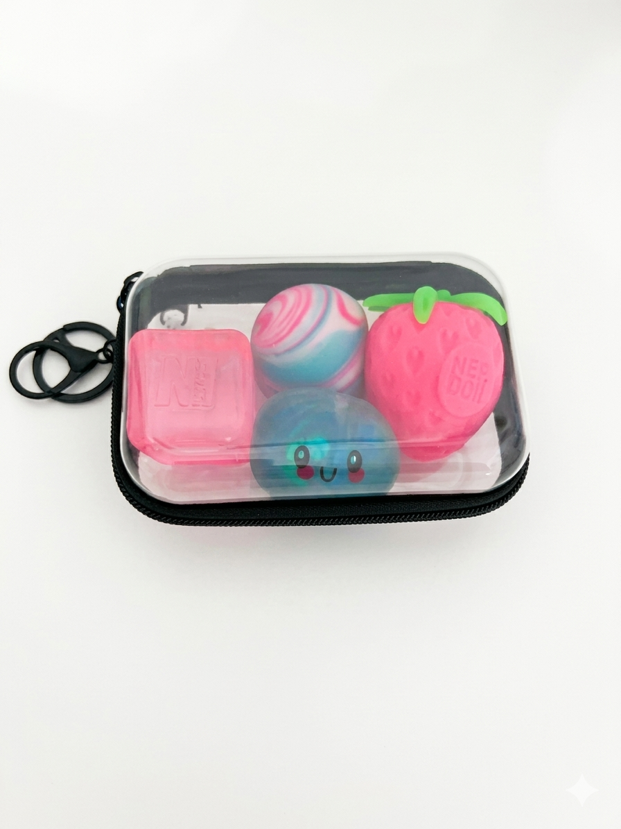 Squishy Keychain Carrying Case