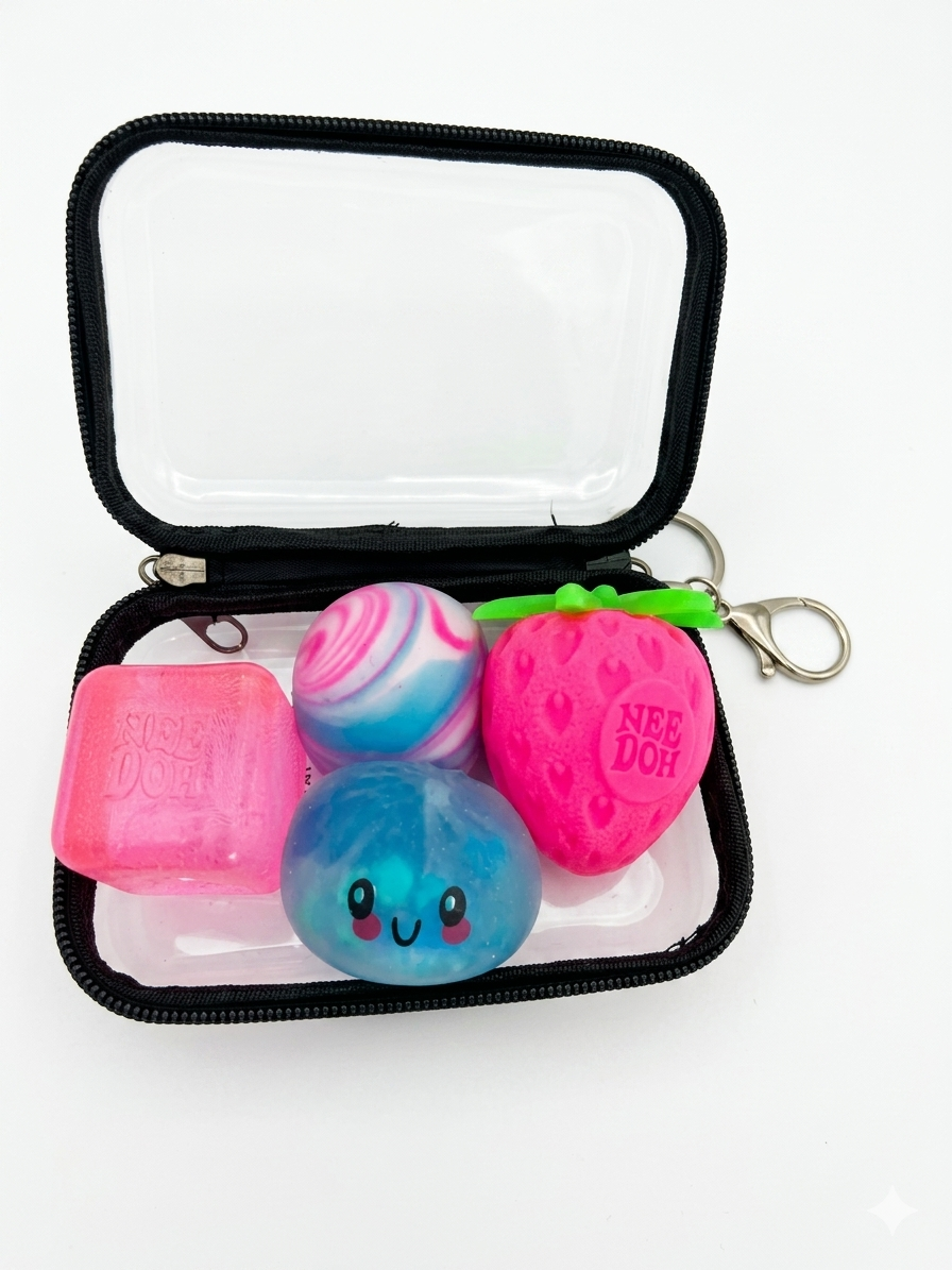 Squishy Keychain Carrying Case