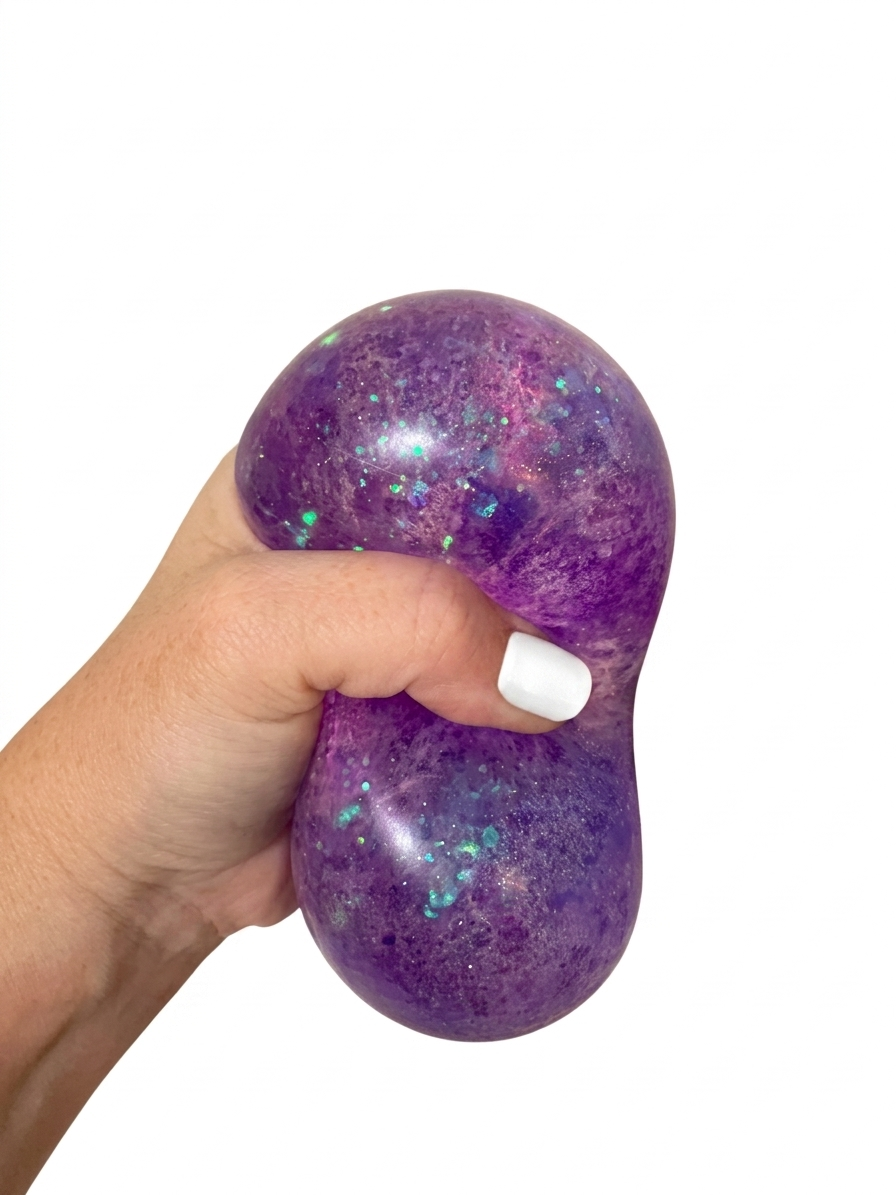 Jumbo Glitter Cube Squishy