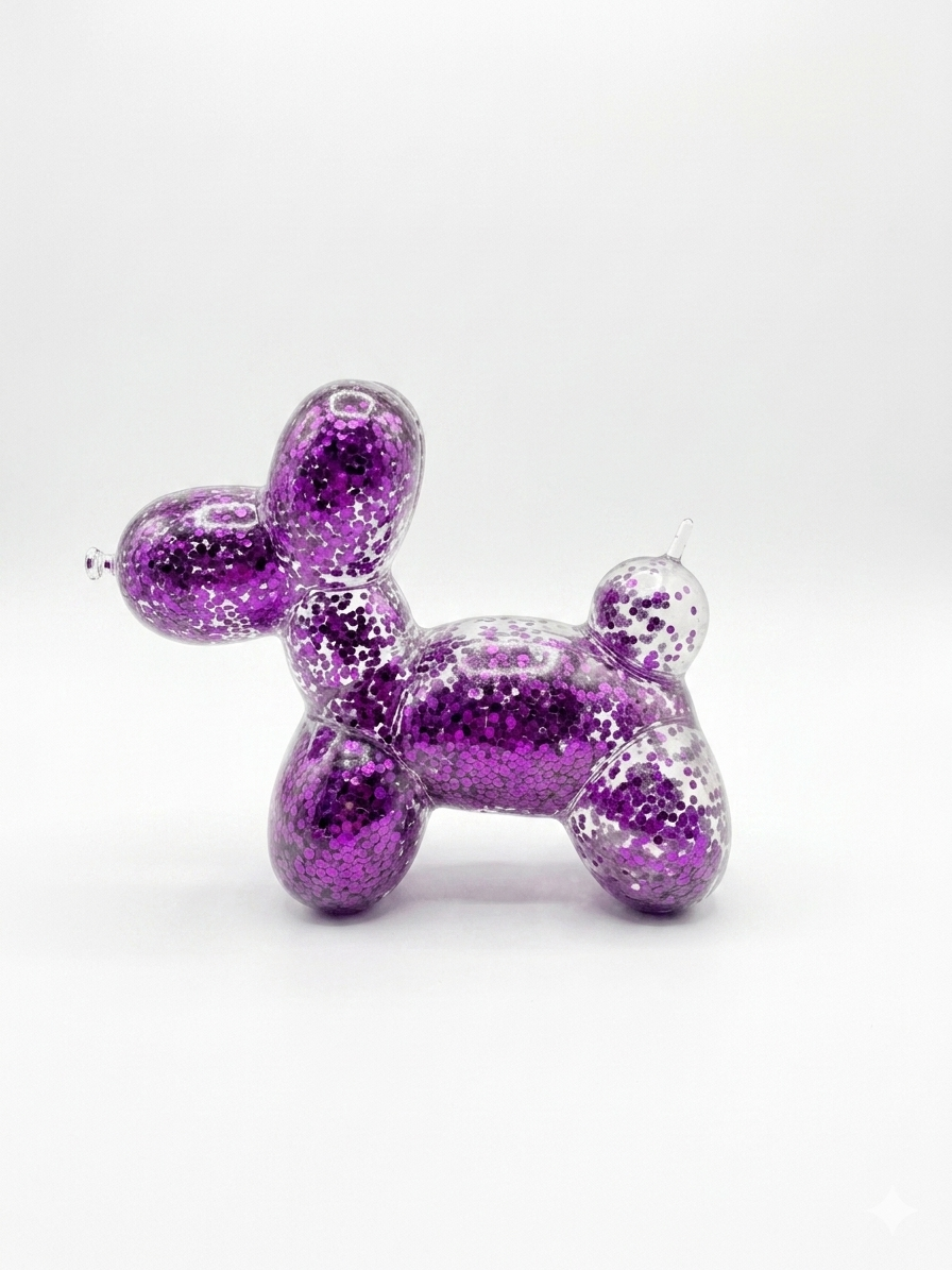 Glitter Balloon Dog Squishy