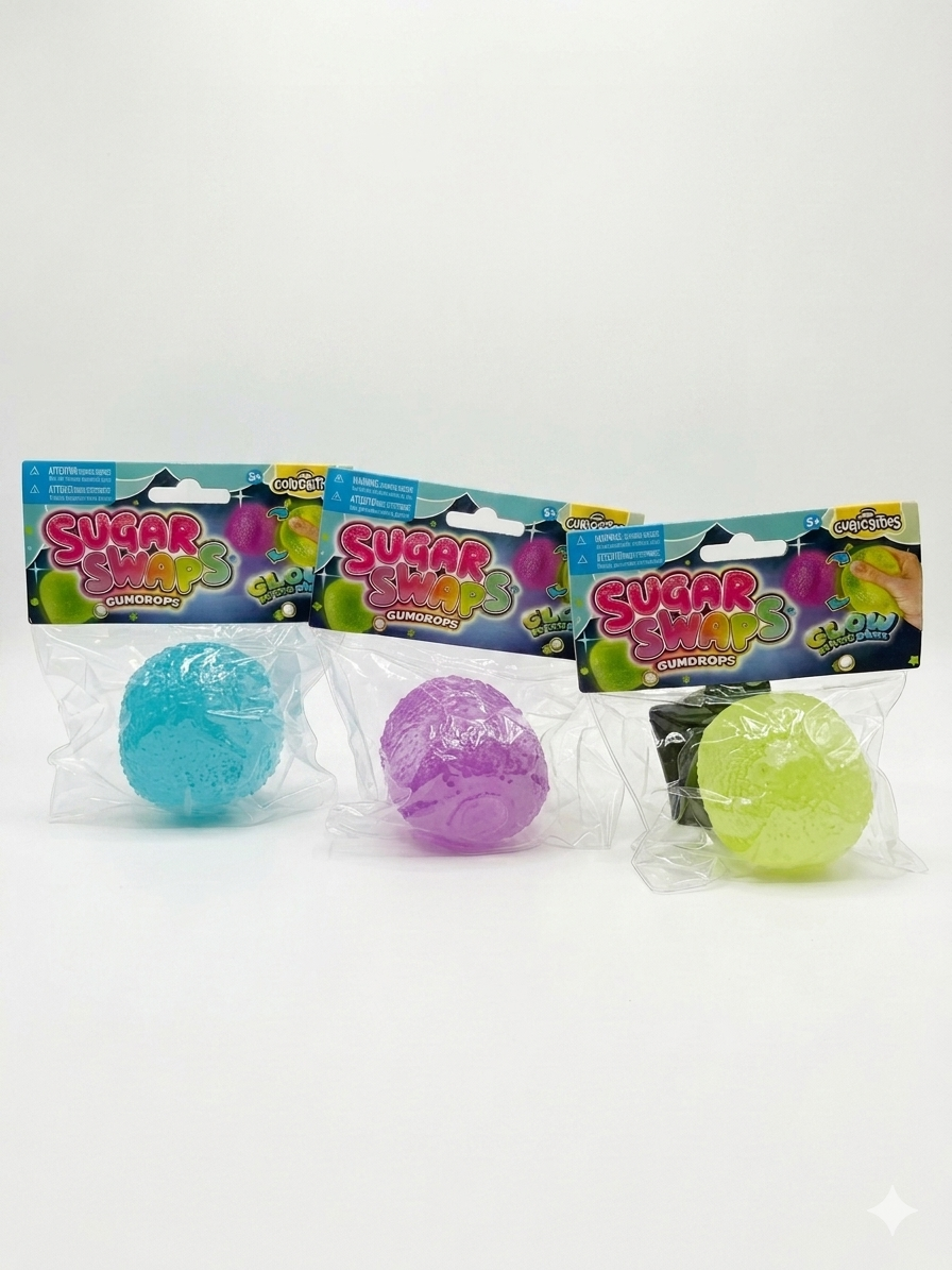 Sugar Swaps Glow In The Dark Gumdrop Squishy