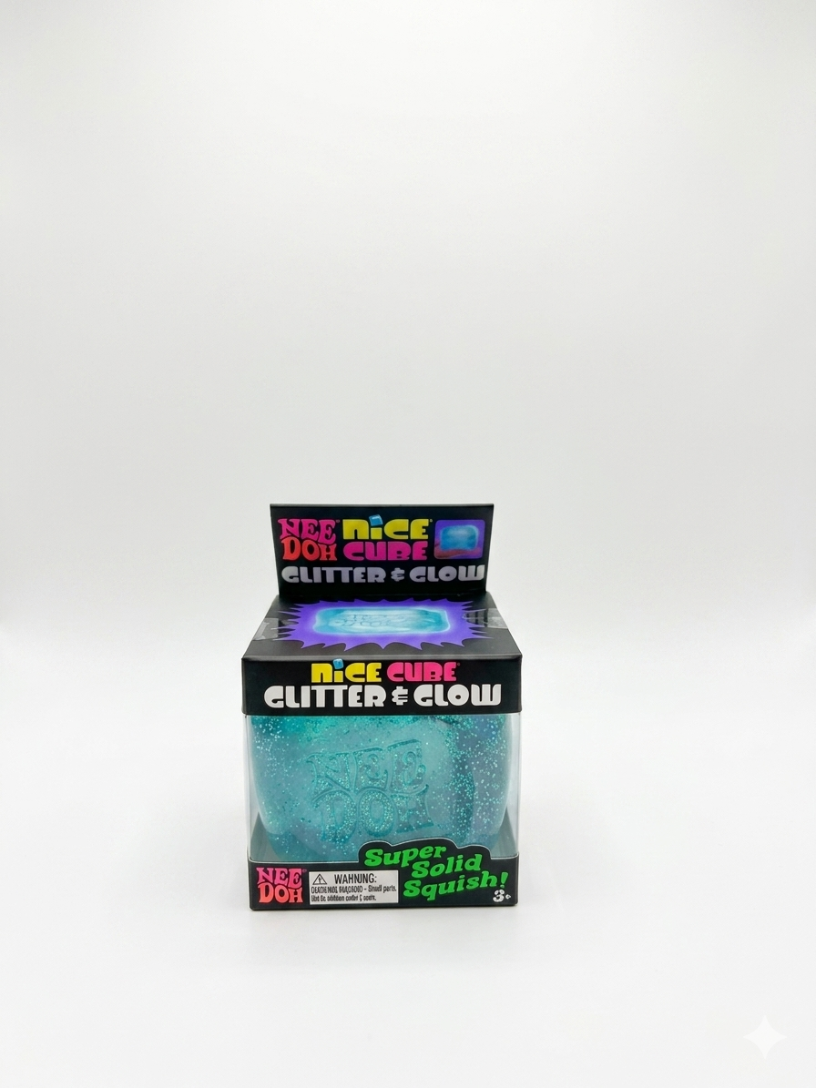 Needoh Glitter & Glow Nice Cube