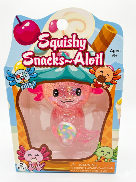 Snacks-Alotl Squishy