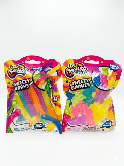 Gummy Bear & Worm Squishy