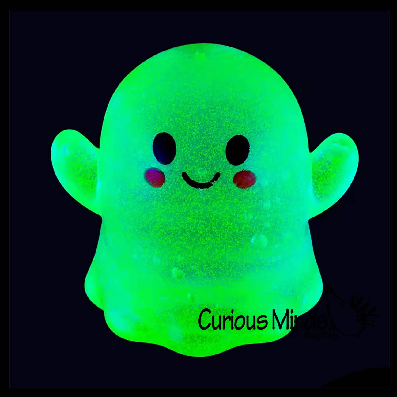 1 Ghost Glow in the Dark Sugar Ball - Thick Glue/Gel Stretch