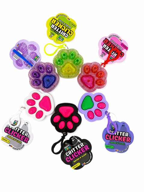Paw Clicker Fidget Keychains
