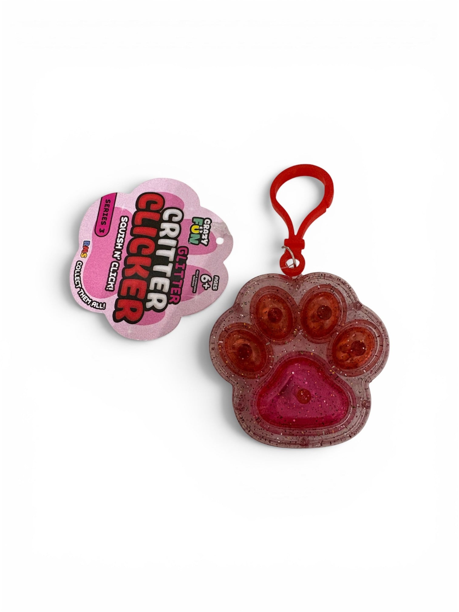 Paw Clicker Fidget Keychains